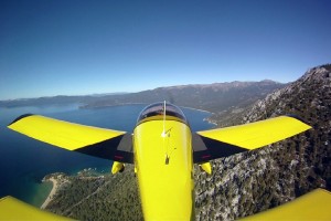 Zodiac, above Sand Harbor, NV, tail view