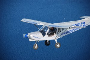 Zodiac 750, STOL flying above the water