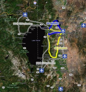 Tahoe Master Flights Map
